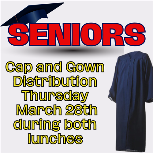 Sr. Cap and Gown Delivery